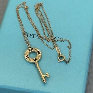 Tiffany & Co. Gold Key Necklace